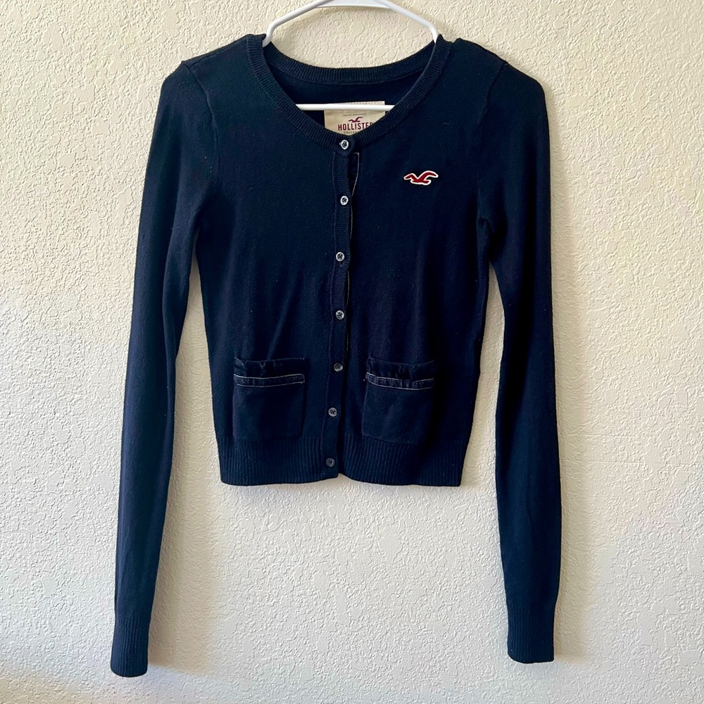 HOLLISTER Navy Blue Cardigan